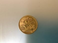 A 1965 full sovereign - fine condition.