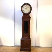 A Scottish George III mahogany drum head longcase clock , the circular 13