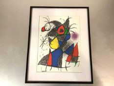Joan Miro (Spanish, 1893-1983), Abstract Composition from 