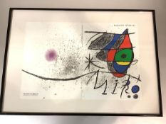 Joan Miro (Spanish, 1893-1983), Abstract Composition (catalogue cover) from 