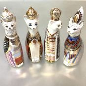 A set of four Royal Crown Derby porcelain 