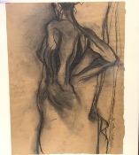 •Katayoun Pasban Dowlatshahi (British/Iranian, b. 1967), Study of a Half Length Female Nude,