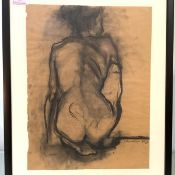 •Katayoun Pasban Dowlatshahi (British/Iranian, b. 1967), Study of a Seated Half Length Female