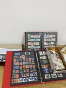 Two albums containing quantity of stamps one entirely British the other includes international