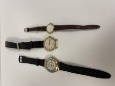 A group of three wrist watches including Swatch, Timex and a Seconda ladies wrist watch (3)