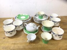 A mixed lot of china including six Paragon Coniston coffee cups, each measures 7cm high, along