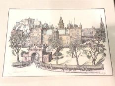 Porteous Wood, George Heriot School, limited edition print 322/350, measures 38cm x 56cm