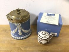 A Wedgwood, Genius Collection, ice cup showing Lamphey Palace Dyfed and The Thames at Kew, after