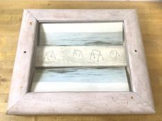 Eoghann Maccoll, Free on the Edge Sea at Black Edge, mixed media, paper label verso, ex Open Eye