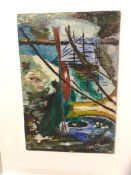 A C Strachan, Rockpool, oil, signed bottom right and dated, framed, picture measures 30cm x 20cm