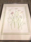 Jane Cockburn, Freesia's, ex Malcolm Innes gallery, watercolour, initialled bottom right, measures