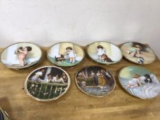 A set of six Bessie Pease Cutmann Hamilton Collection decorative plates including 