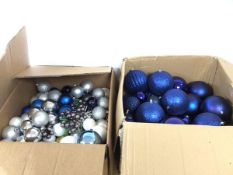 Two large boxes of Christmas decorations (a lot)