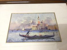 F Fulizz, Venice, watercolour, signed bottom left, (19cm x 28cm)