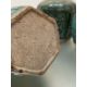 Three Chinese Provincial green-glazed pottery jars, each of hexagonal form, the largest with moulded - Image 2 of 2