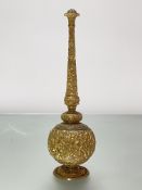 A gilt-bronze rosewater sprinkler, in the Kutch (Indian) style, possibly Elkington & Co., the