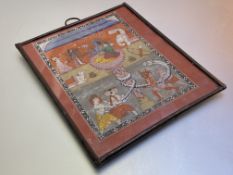 Indian School, 18th/19th Century, Vishnu and the Churning of the Ocean of Milk, gouache heightened