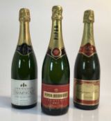 Champagne - three bottles, Piper-Heidsieck and two others