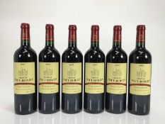Wine - six bottles, Chateau Haut Bergey 2005