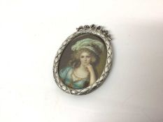 Fine 18th century portrait miniature on ivory of Louise Marie Adélaïde de Bourbon, Duchess of Orléan