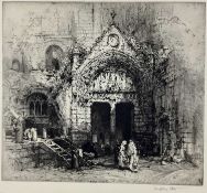 Hedley Fitton (1857-1929) three etchings, signed in pencil unframed