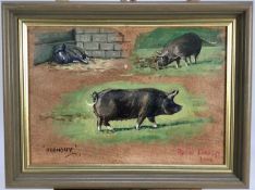 Robin Furness, oil on board, 