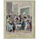 Early 19th century satirical engraving - Theatrical Pleasures 'Feasting in the saloon', London pub. - Image 1 of 7