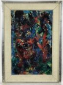 Mid 20th century oil on board, abstract