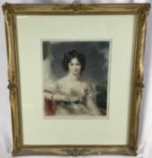 Sydney Ernest Wilson (1869-?) pair of signed mezzotints - portraits of elegant lady's, published 191