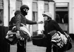 Jayne Odell black and white photographic print, 'Comradeship', 100cm x 71cm