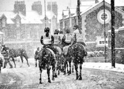 Jayne Odell black and white photographic print, 'Returning in winter', 60cm x 43cm