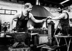 Jayne Odell black and white photographic print, 'Keeping the pace', 100cm x 71cm