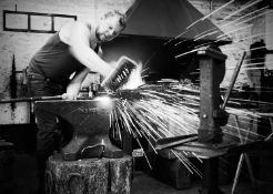 Jayne Odell black and white photographic print, 'Sparks', 100cm x 71cm