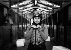 Jayne Odell black and white photographic print, 'Owning it', 160cm x 114cm