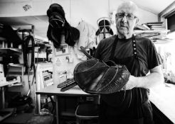 Jayne Odell black and white photographic print, 'The finished saddle', 100cm x 71cm