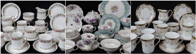 ASSORTED BONE CHINA SERVICES & PART SERVICES including a Paragon 'Belinda' pattern part tea service,