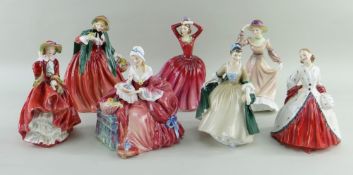 ASSORTED ROYAL DOULTON BONE CHINA FIGURES, including 'Katrina' HN2327, 'Top O' the Hill' HN1834, '