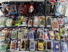 ASSORTED MODERN STAR WARS CARDED FIGURES, c.2004 and later, 6in and 3.75in some with reprinted/