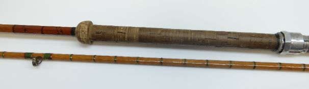 FISHING: HARDY BROTHERS OF ALNWICK 'LRH SPINNING' PALAKONA SPLIT CANE TWO-PIECE ROD butt numbered