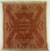 SOUTH SUMATRA SHIP CLOTH, TAMPAN, 56 x 68cms Provenance: Charles & Patricia Aithie collection.