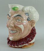 RARE ROYAL DOULTON CHARACTER JUG, 'White Haired Clown' DG322, printed marks, 16cms high