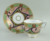SWANSEA PORCELAIN TEA CUP & SAUCER, pattern 478 (2) Provenance: deceased estate Neath Port Talbot,