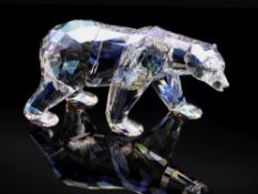 SWAROVSKI CRYSTAL MODAL POLAR BEAR, 17cms long Comments: no boxes or certificates