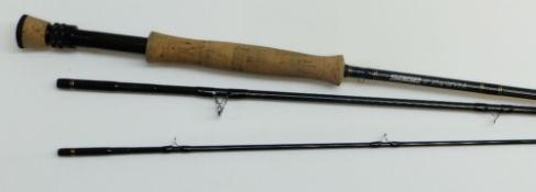 FISHING: THREE-PIECE SAGE 'GRAPHITE IV' FLY FISHING ROD #7 line 10ft (4 3/8 ozs), conforming