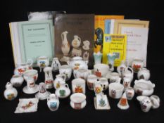 CRESTED CHINA COLLECTION, mainly Goss, Wileman & Co Foley china and others along with associated