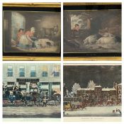 COACHING PRINTS & ENGRAVINGS, a set of 5 - 40 x 52cms overall dimensions and G LAWLAND/W WARD