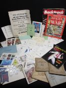 MIXED EPHEMERA to include cigarette card albums, dinner dance menus relating to the Trearddur Bay
