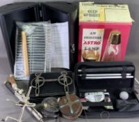 ASSORTED HOUSEHOLD & OTHER GOODS to include a boxed lava lamp, leather effect watch collection case,