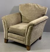 ALSTONS COURTNEY CONTEMPORARY EASY CHAIR, fawn coloured, 98cms H, 96cms W, 52cms D