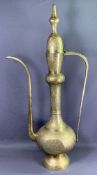 EASTERN BRASS TALL COFFEEPOT, 94cms H